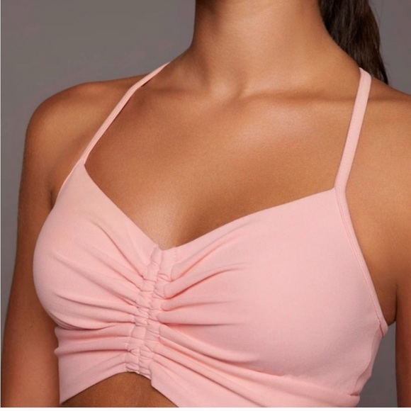 NEW Colsie Pink and Black cotton Ruched Bras Intimates pair - Picture 1 of 11
